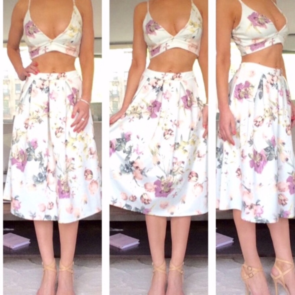 Two piece floral set